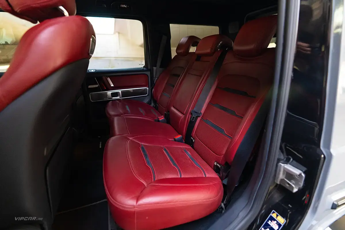 Mercedes G63 Grey Exterior Interior Back Seats